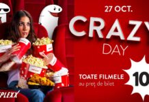 Cineplexx revine cu Crazy Day pe 27 OCTOMBRIE!
